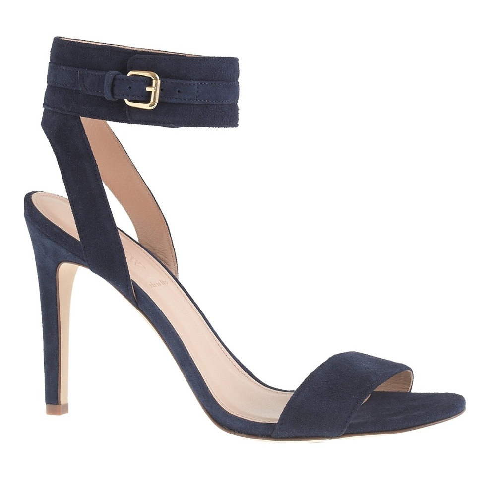 New J Crew Suede ankle-cuff sandals